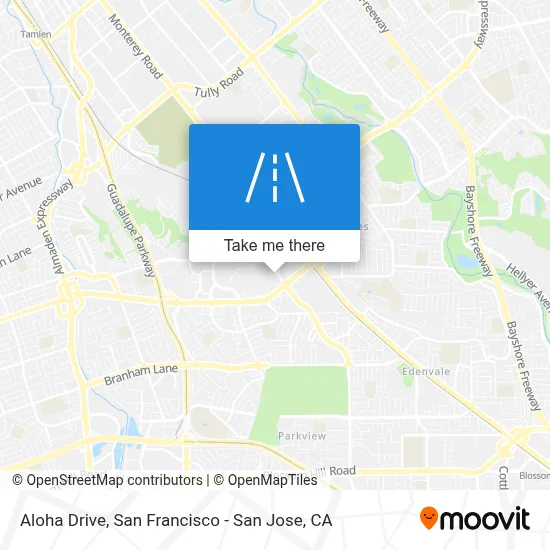 Aloha Drive map