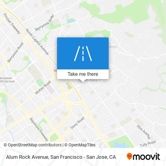 Mapa de Alum Rock Avenue