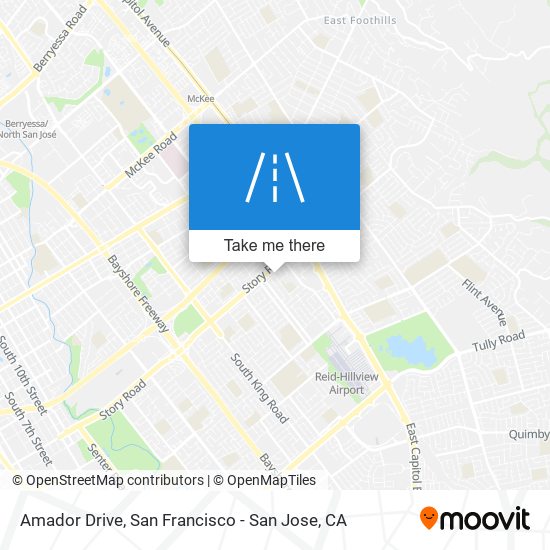 Amador Drive map