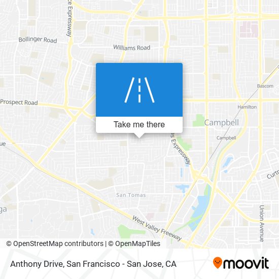 Anthony Drive map