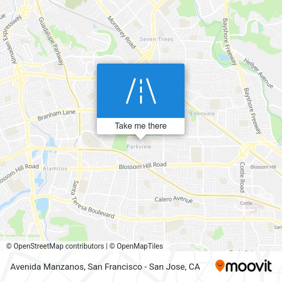 Avenida Manzanos map