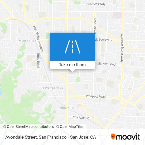 Avondale Street map