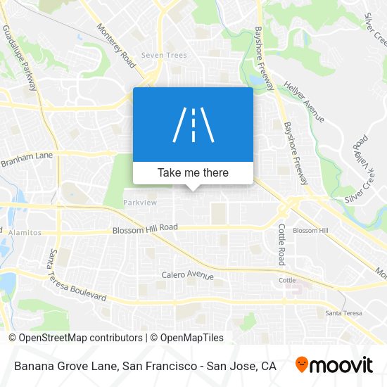 Mapa de Banana Grove Lane