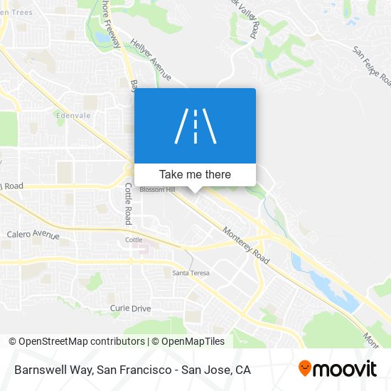 Barnswell Way map