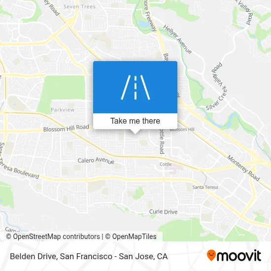 Belden Drive map