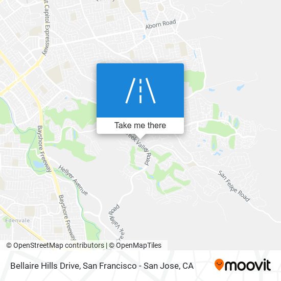 Bellaire Hills Drive map