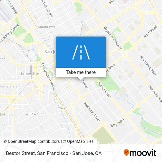 Mapa de Bestor Street