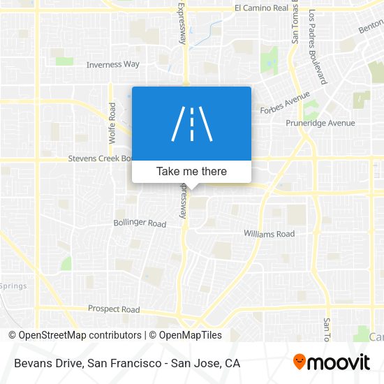 Mapa de Bevans Drive