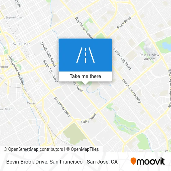 Bevin Brook Drive map