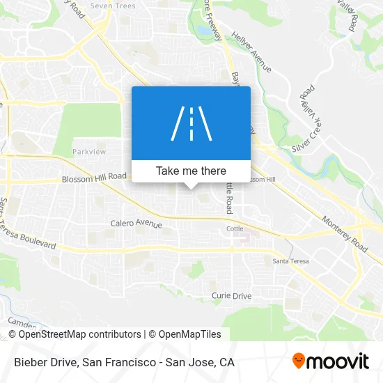Bieber Drive map