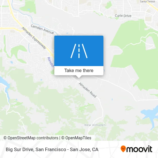 Big Sur Drive map