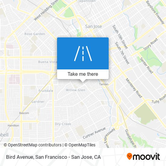 Bird Avenue map