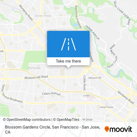 Mapa de Blossom Gardens Circle