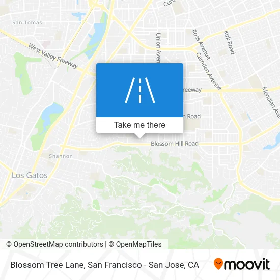 Blossom Tree Lane map
