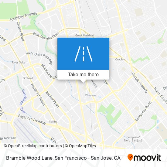 Bramble Wood Lane map