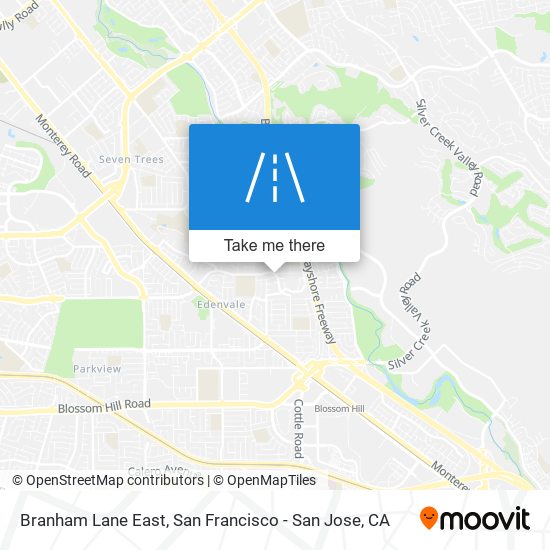 Branham Lane East map