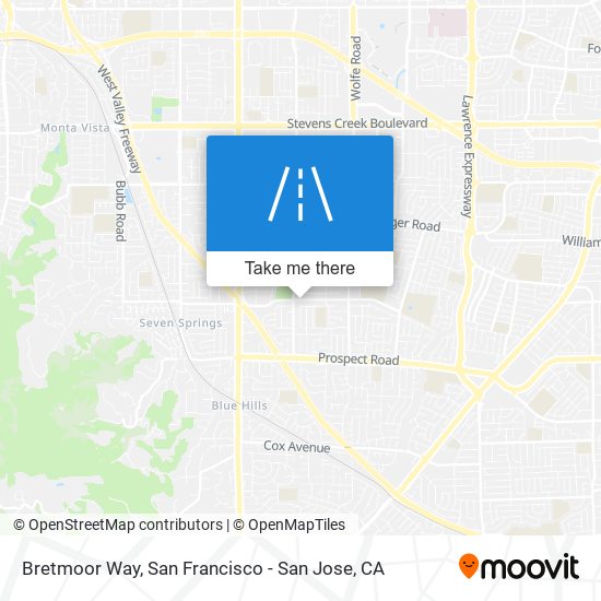 Bretmoor Way map