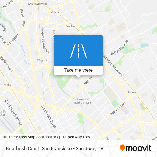 Briarbush Court map