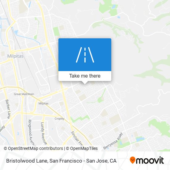 Bristolwood Lane map