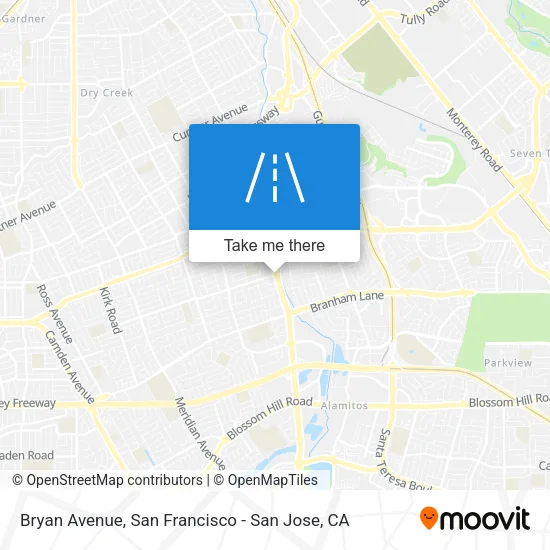 Bryan Avenue map