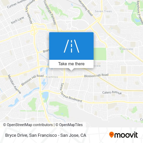 Mapa de Bryce Drive