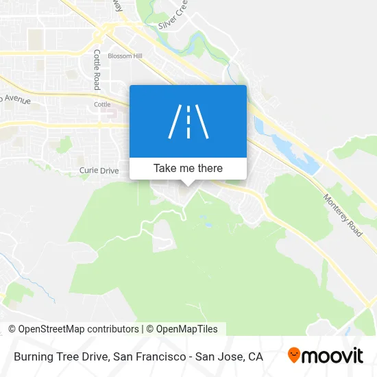 Burning Tree Drive map