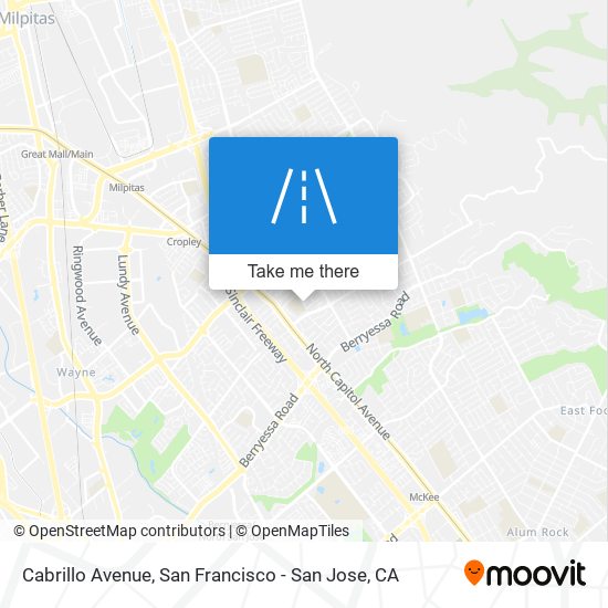 Mapa de Cabrillo Avenue