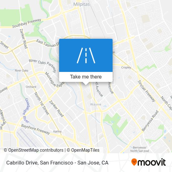 Mapa de Cabrillo Drive