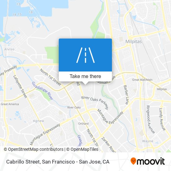 Cabrillo Street map