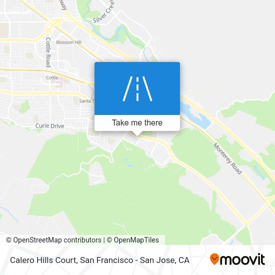 Calero Hills Court map