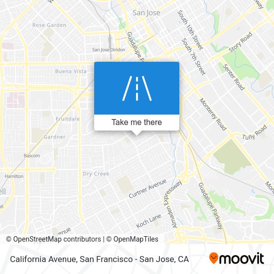 California Avenue map