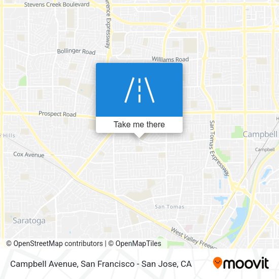 Mapa de Campbell Avenue