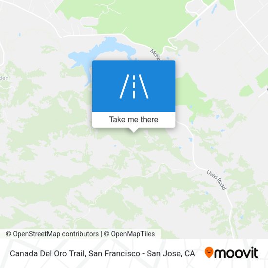 Canada Del Oro Trail map
