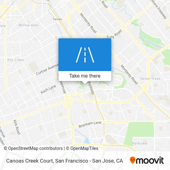 Mapa de Canoas Creek Court