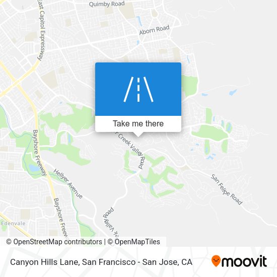 Mapa de Canyon Hills Lane