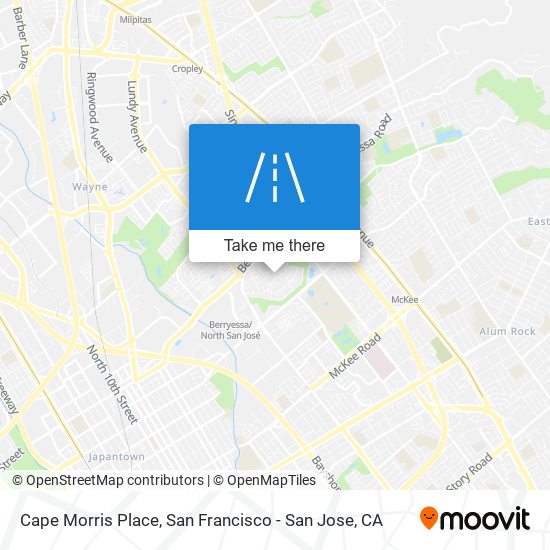 Cape Morris Place map