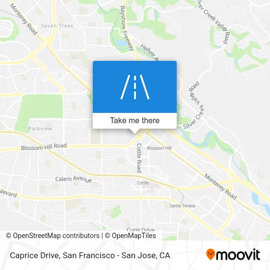 Caprice Drive map