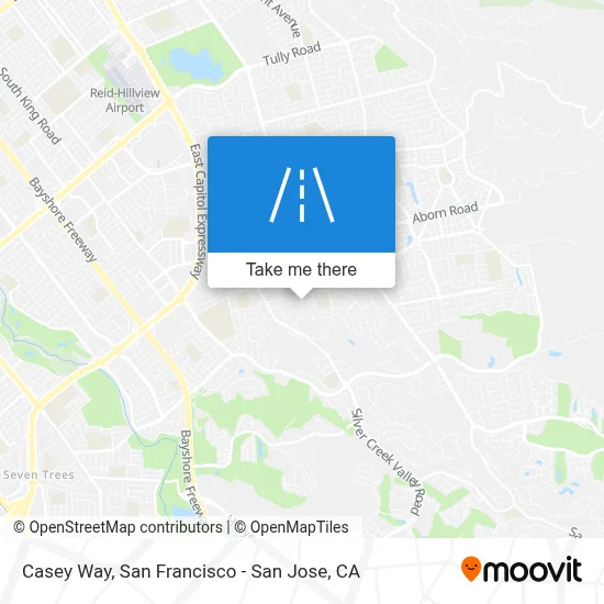 Casey Way map