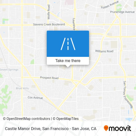 Castle Manor Drive map