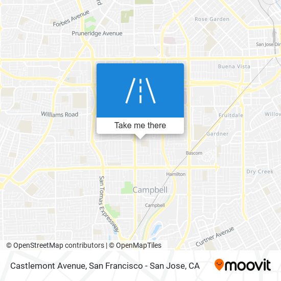 Castlemont Avenue map