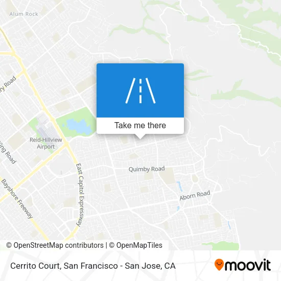 Cerrito Court map