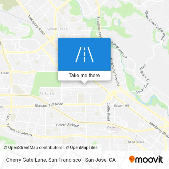 Cherry Gate Lane map