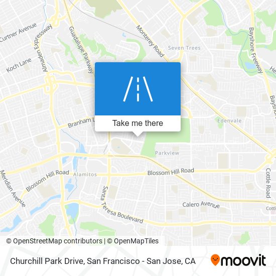 Churchill Park Drive map