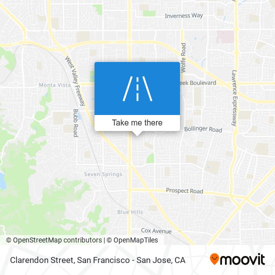 Clarendon Street map