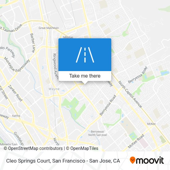 Mapa de Cleo Springs Court