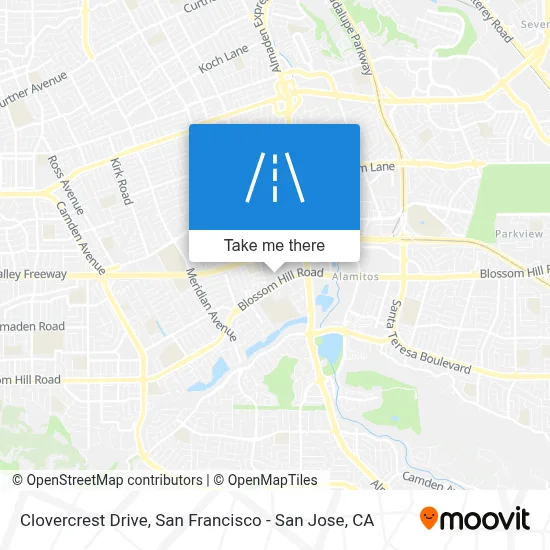 Clovercrest Drive map