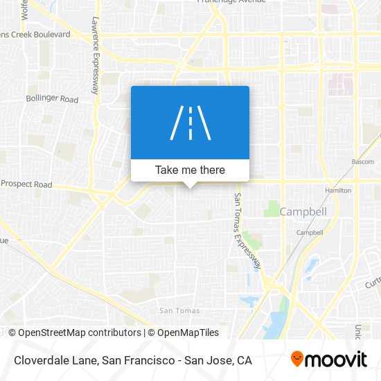 Mapa de Cloverdale Lane