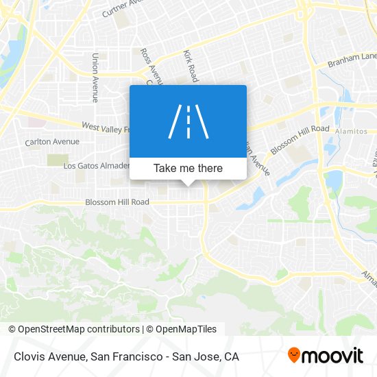 Clovis Avenue map