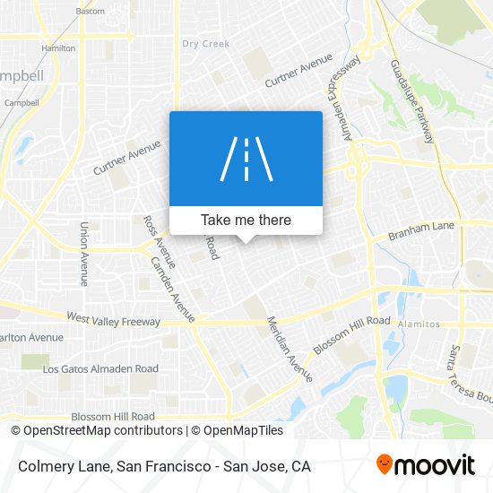 Colmery Lane map