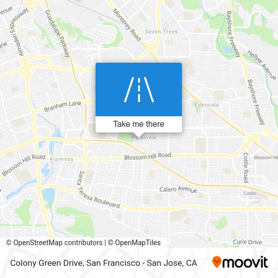 Colony Green Drive map